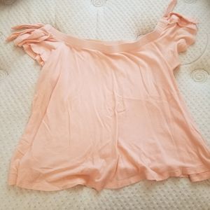 Express off the shoulder shirt